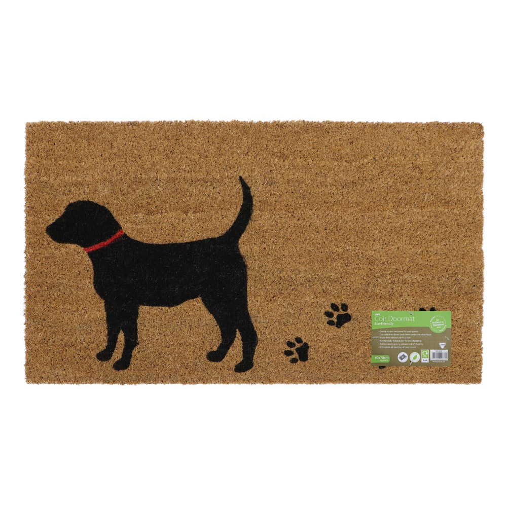 JVL Puppy Love Latex Coir Door Mat 40 x 70cm Image 3