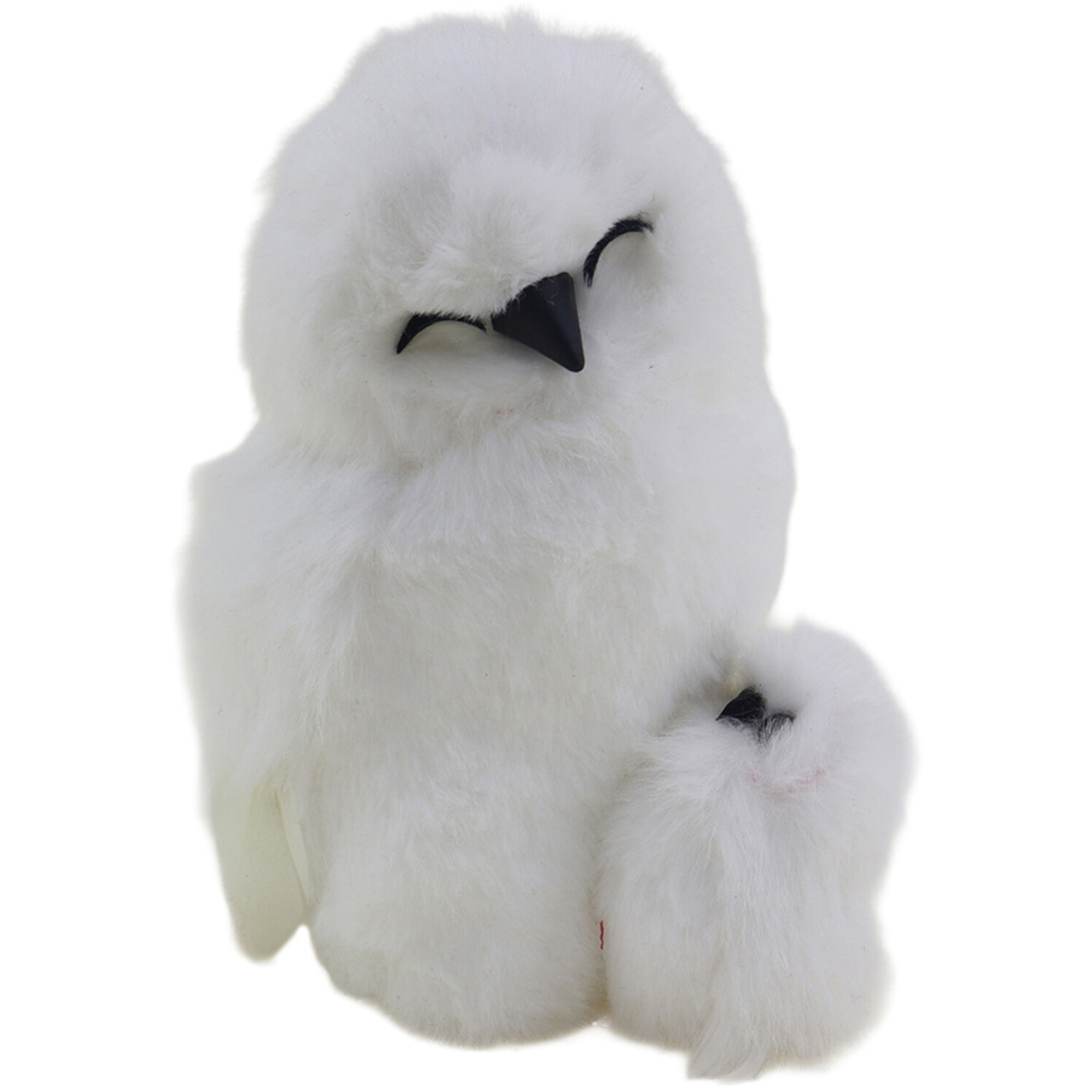 Cosy Mama Owl and Baby Decoration White Image 3