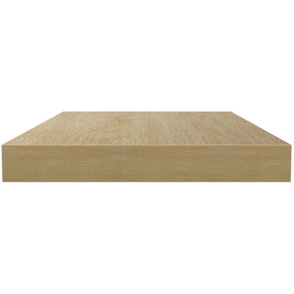 Homebase 60cm Light Oak Effect Floating Shelf 2 Pack Image 5