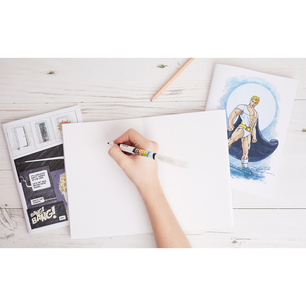 Docrafts Artiste A4 White Graphic Novel Sketchbook 3 Pack Image 6