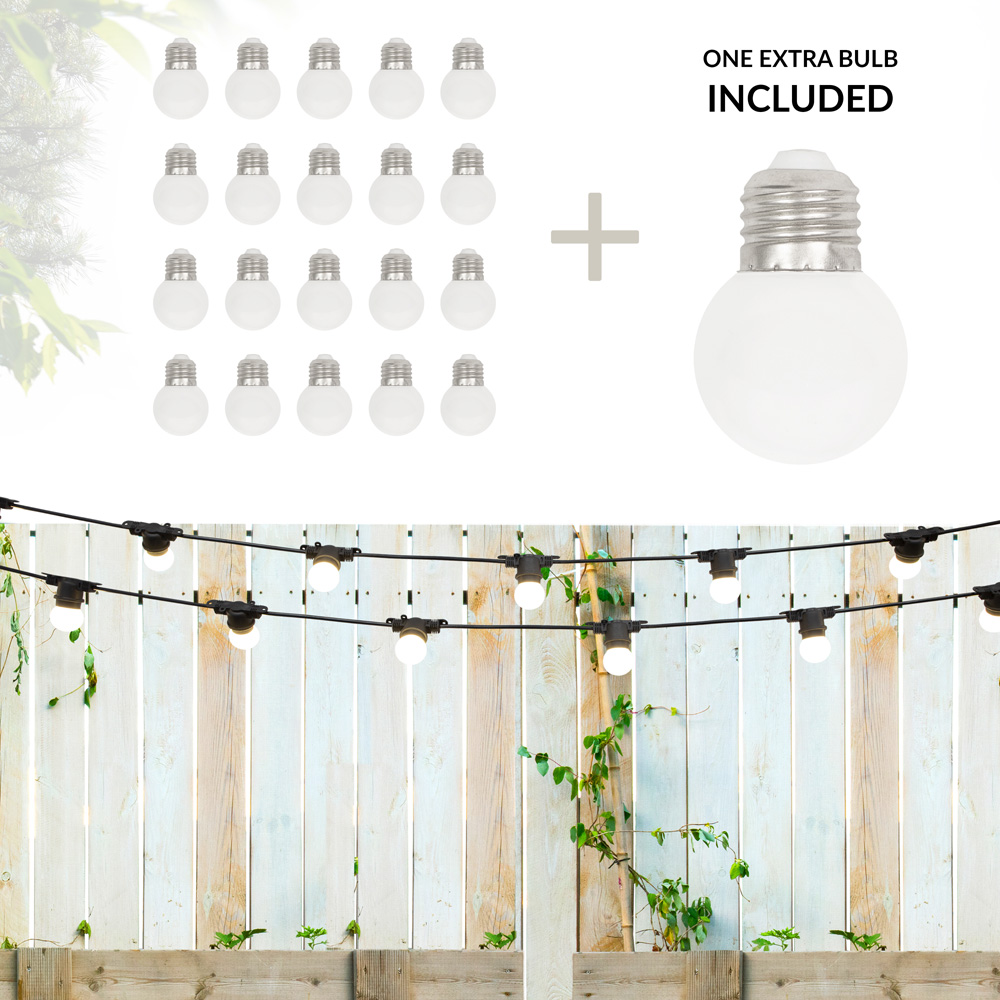 Gardenkraft Warm White 6m E27 Bulb Festoon Lights Image 7