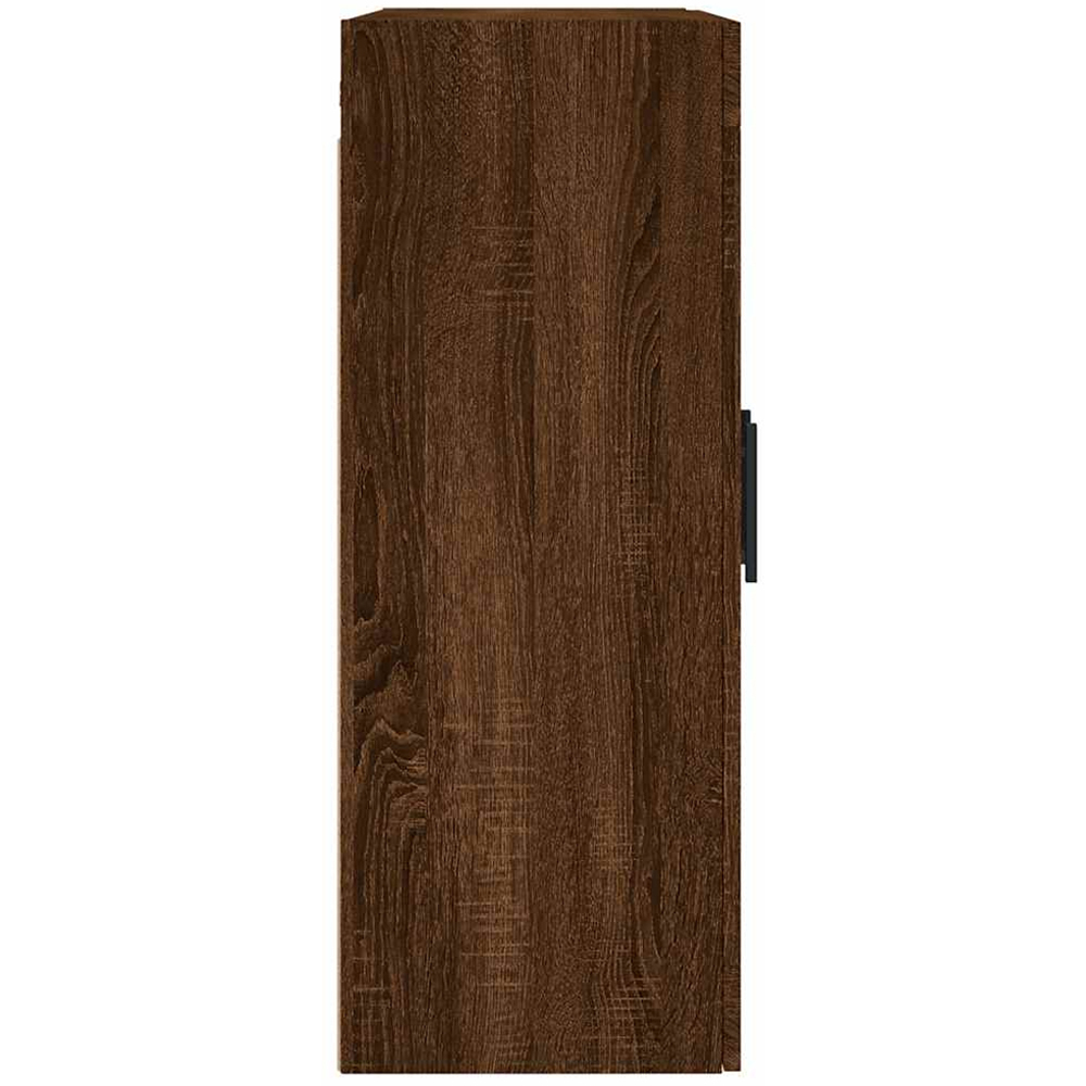 vidaXL 2 Glass Door Brown Oak Wall Mounted Cabinet Image 8