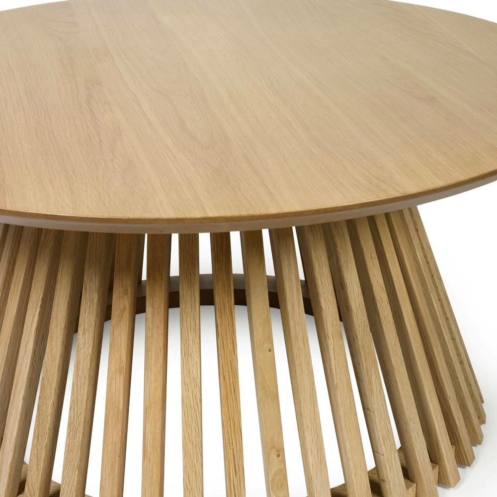 Julian Bowen Ollie Natural Oak Round Coffee Table Image 5
