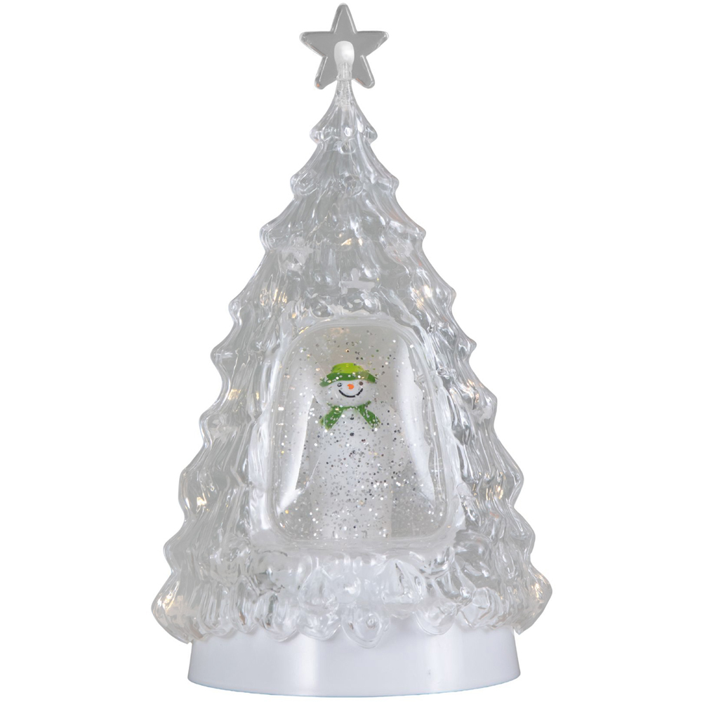 Samuel Alexander Light Up The Snowman Inside Christmas Tree Water Spinner Christmas Decoration Image 1