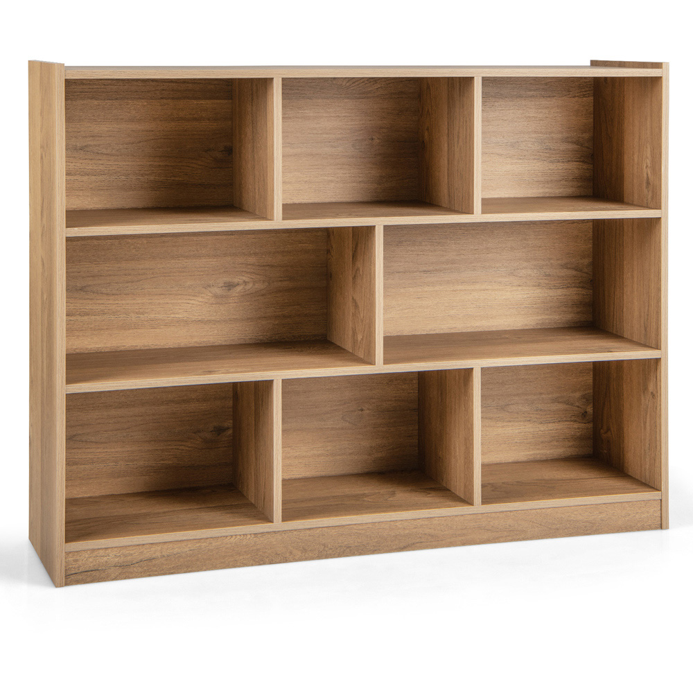 Costway 8 Cube Natural Wooden Bookcase Image 2
