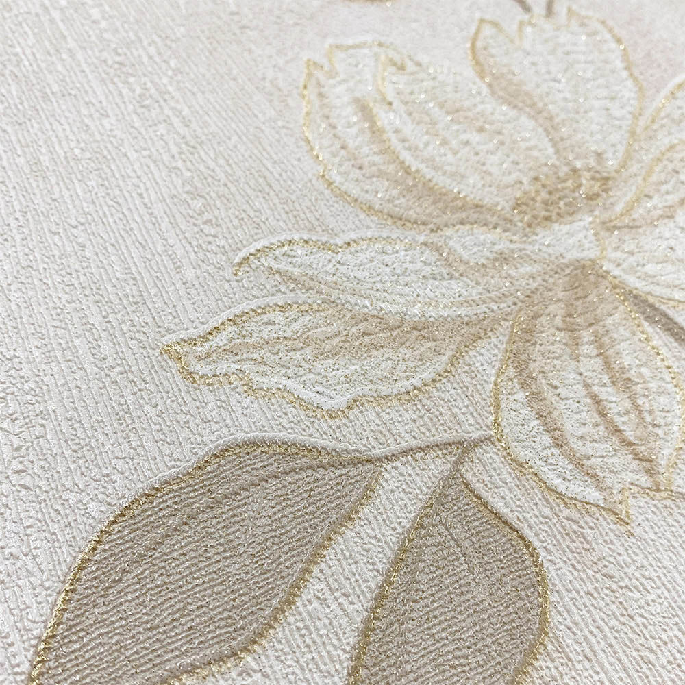 Muriva Darcy James Oleana Floral Cream Wallpaper Image 4