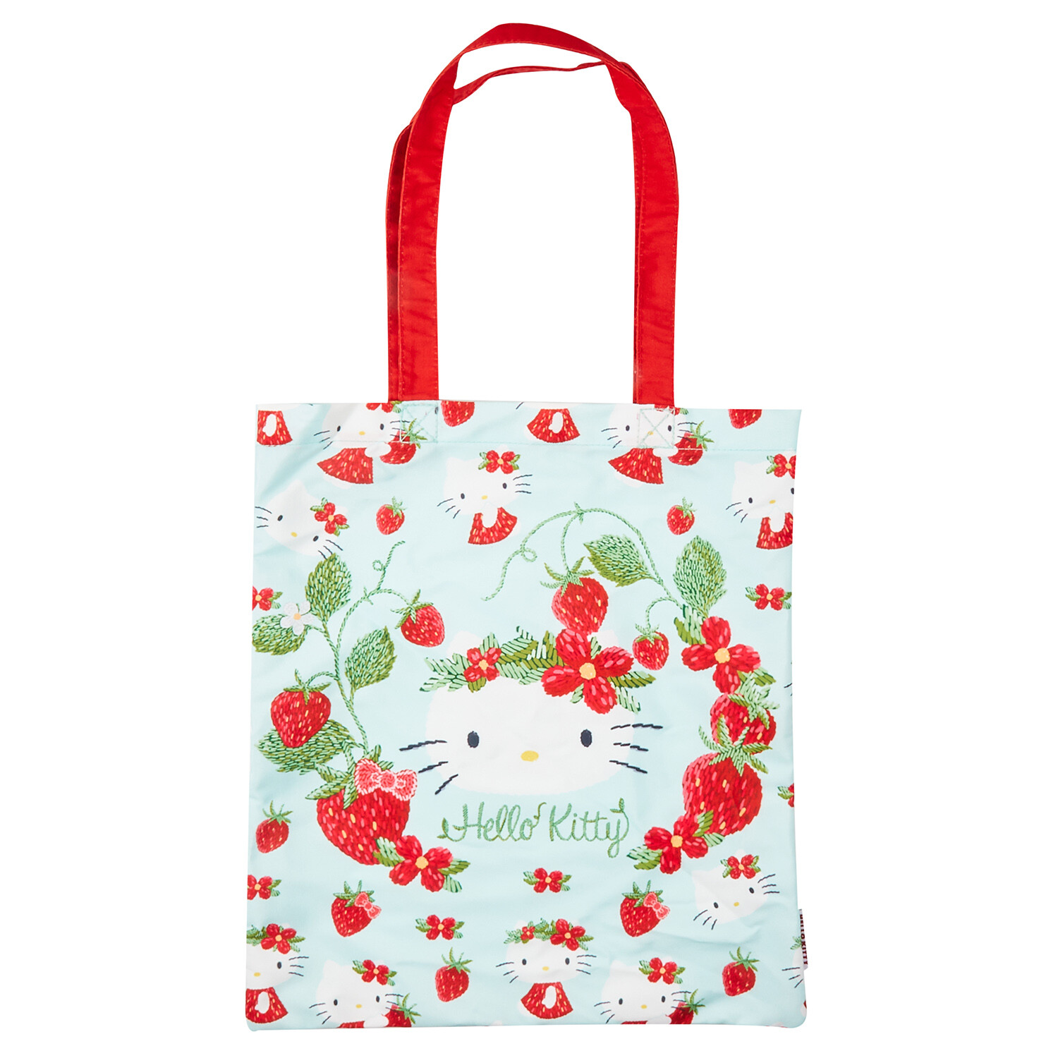 Strawberry Hello Kitty Tote Bag Red Image 1