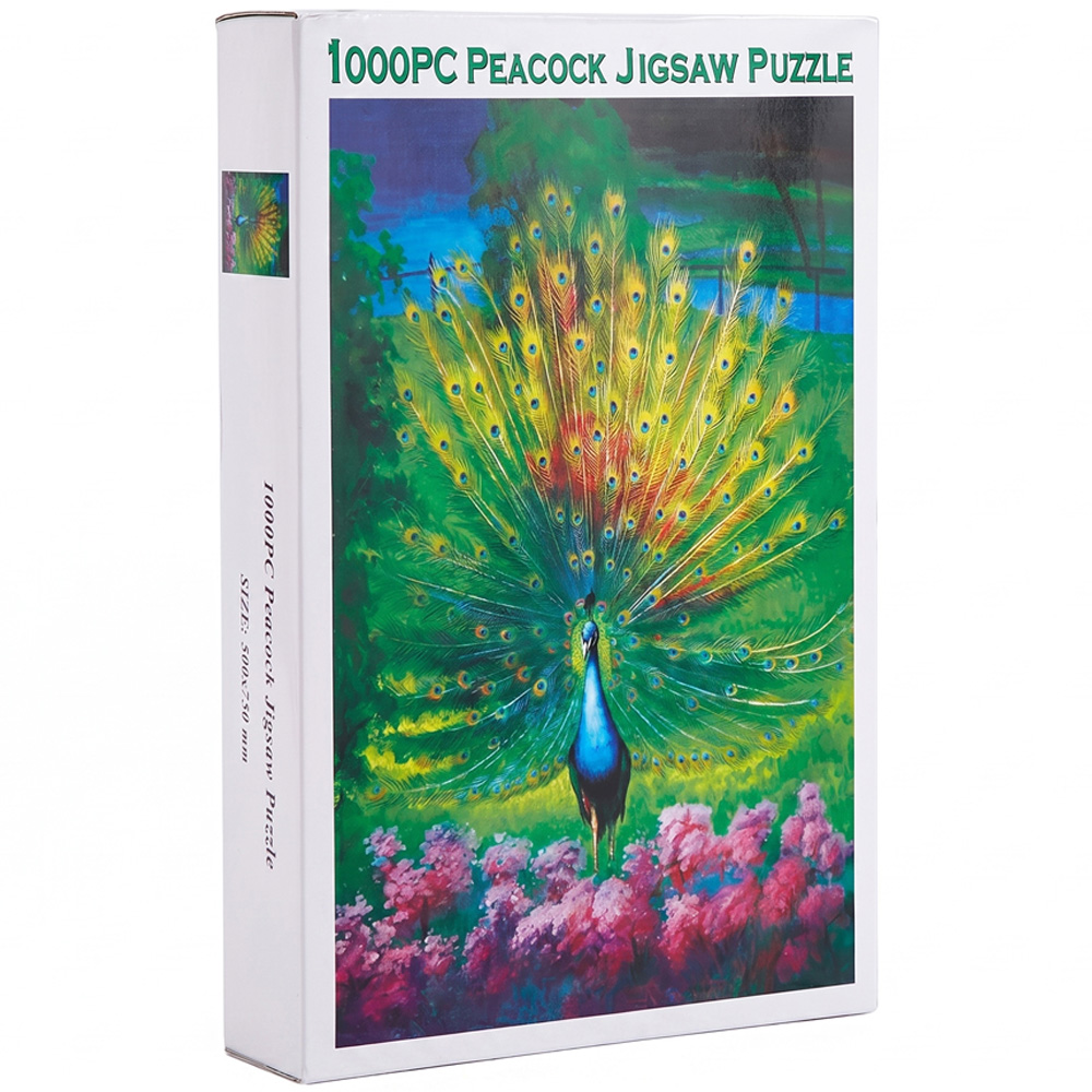 Avilo Peacock 1000 Piece Jigsaw Puzzle Image 1