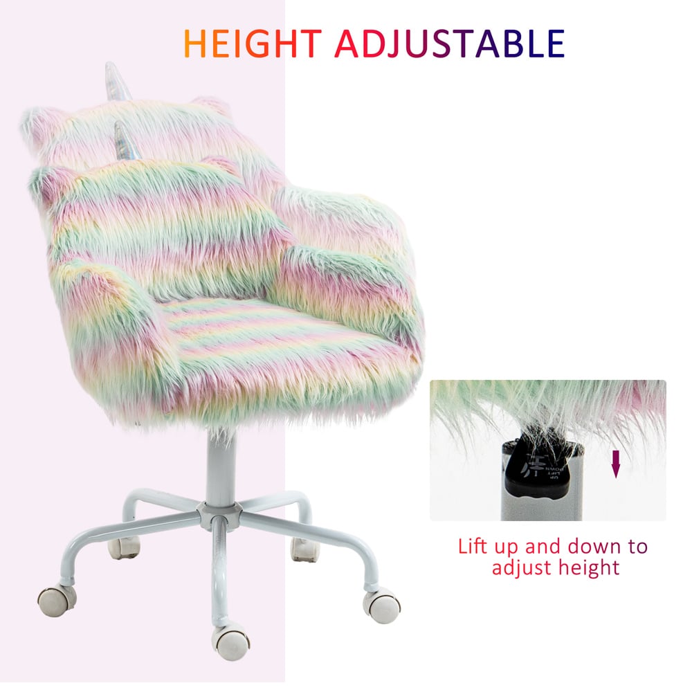 Portland Unicorn Multicolour Swivel Chair Image 4