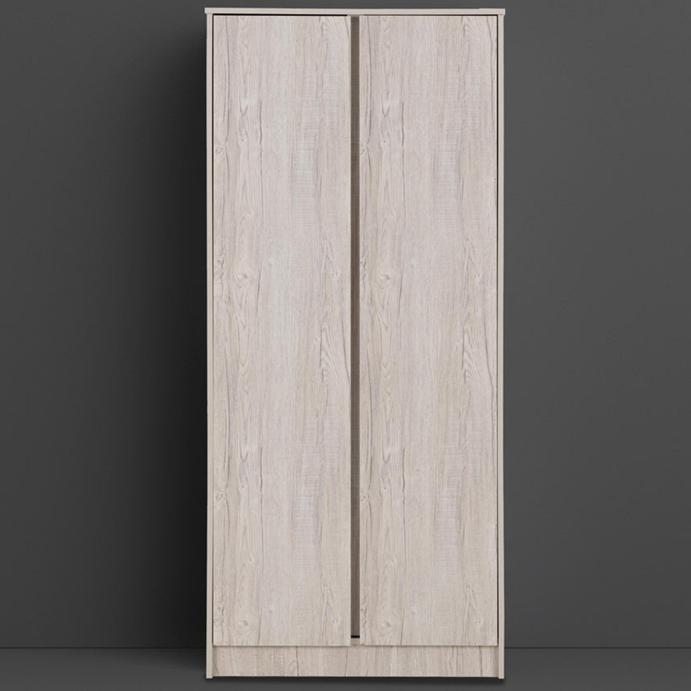 Seconique Malvern 2 Door Urban Snow Wardrobe Image 1