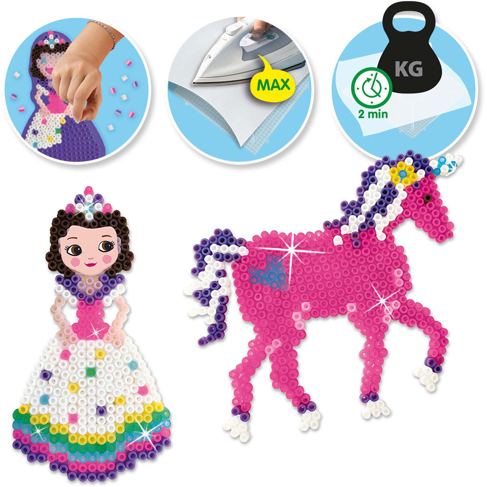 SES Creative Beedz Unicorns and Princesses Iron On Beads Kit 2100 Piece Image 5