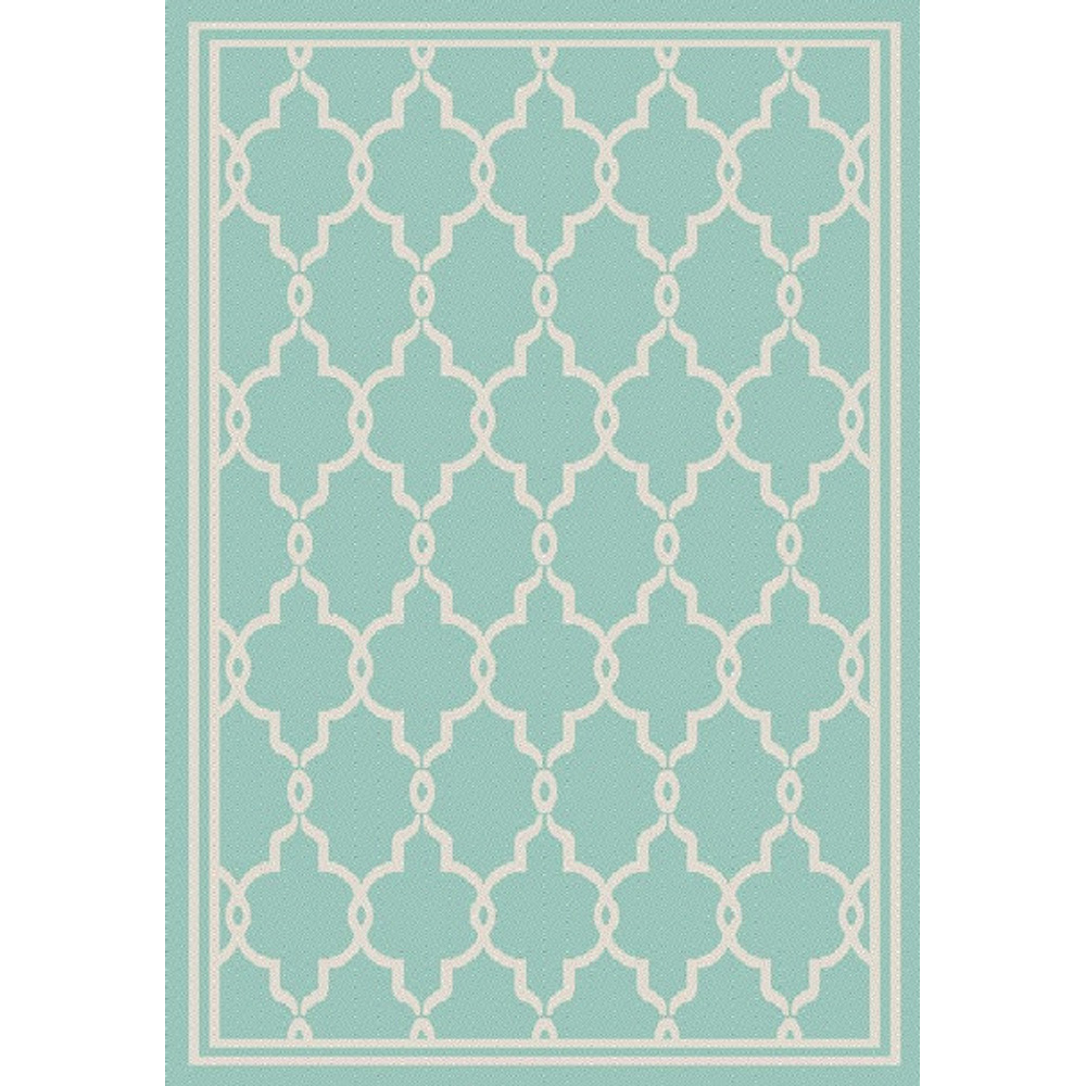 Portland Rugstyle Aqua Spanish Tile Rug 200 x 290cm Image 2