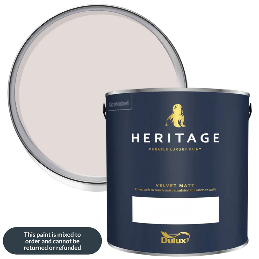 Dulux Heritage Walls and Ceilings Pale Nutmeg Velvet Matt Emulsion Paint 1L Image 1