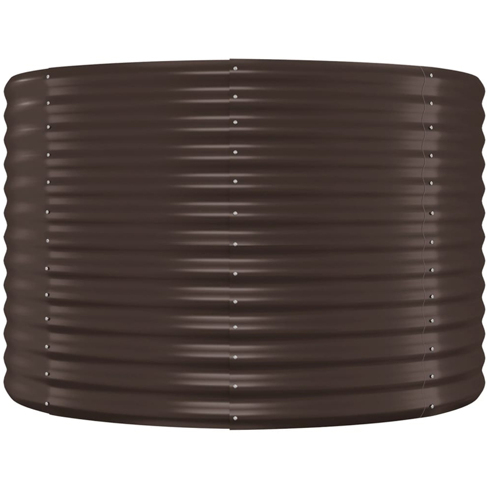 vidaXL Brown Steel Raised Garden Bed 68 x 396 x 100cm Image 3