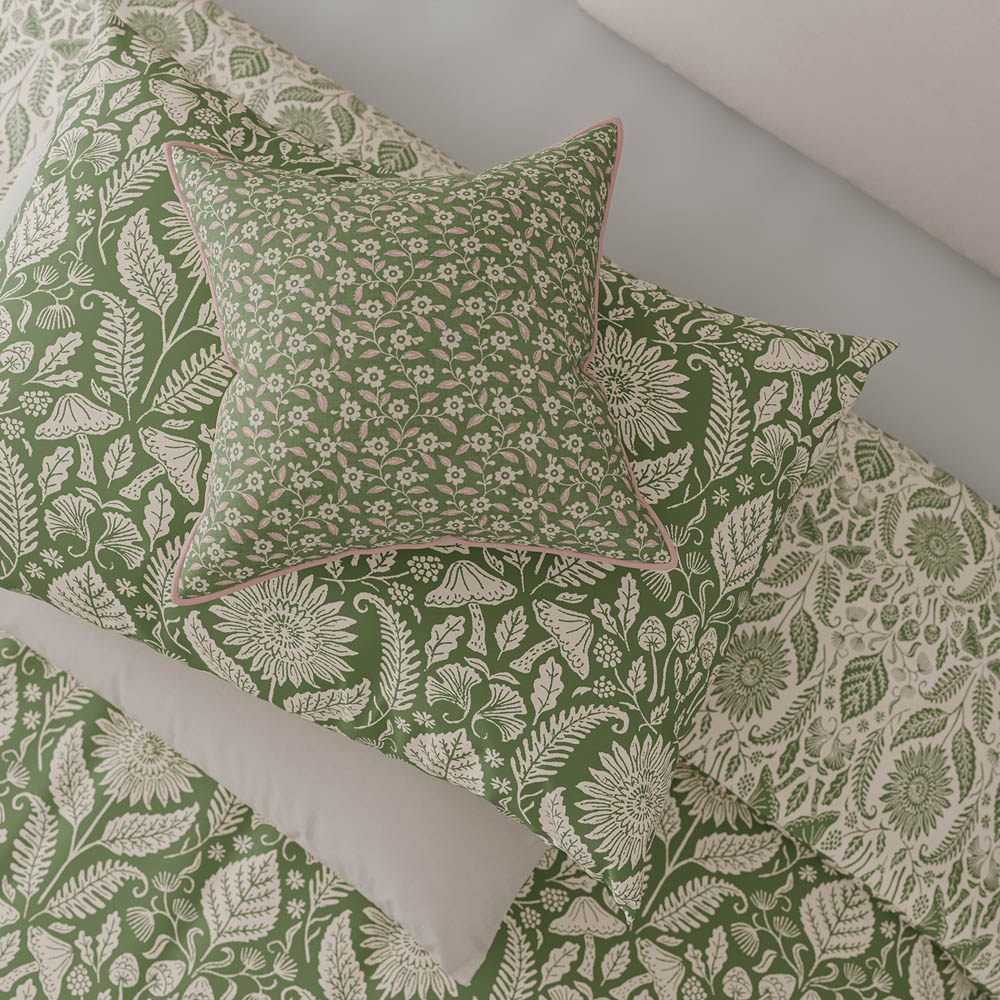 Helena Springfield King Size Green Sunflowers Duvet Set Image 4