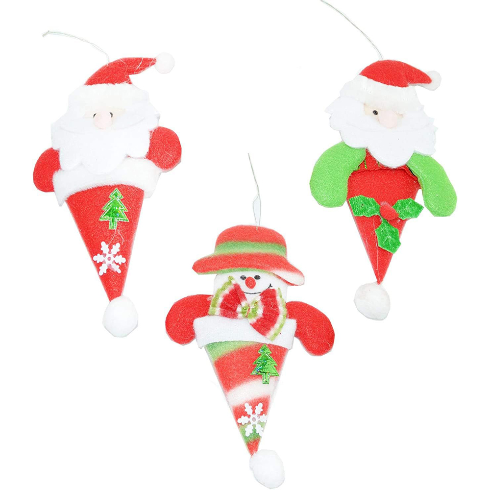 Shatchi Soft Teddy Ornament 3 Pack Image