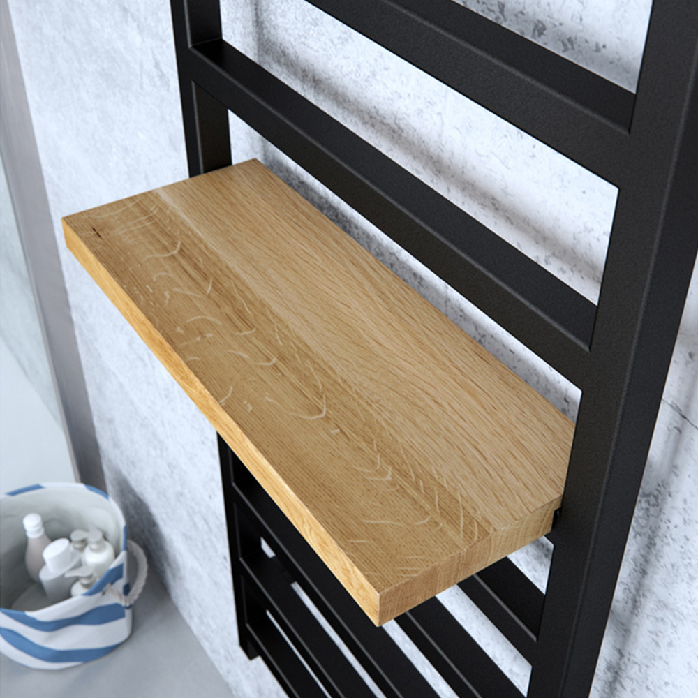 Terma Simple Heban Black Heated Towel Rail 1350 BTU 1080 x 500mm Image 6