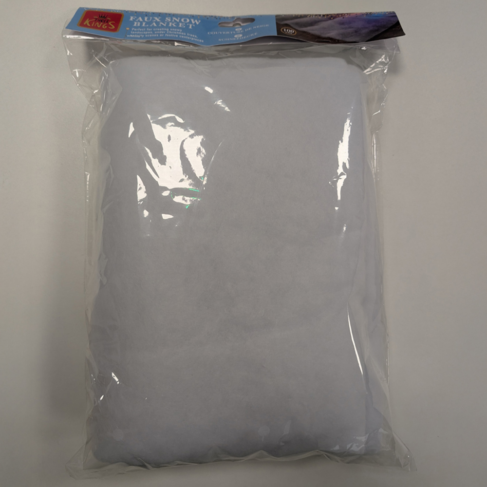 Samuel Alexander White Christmas Faux Snow Effect Blanket Roll 1m Image 3