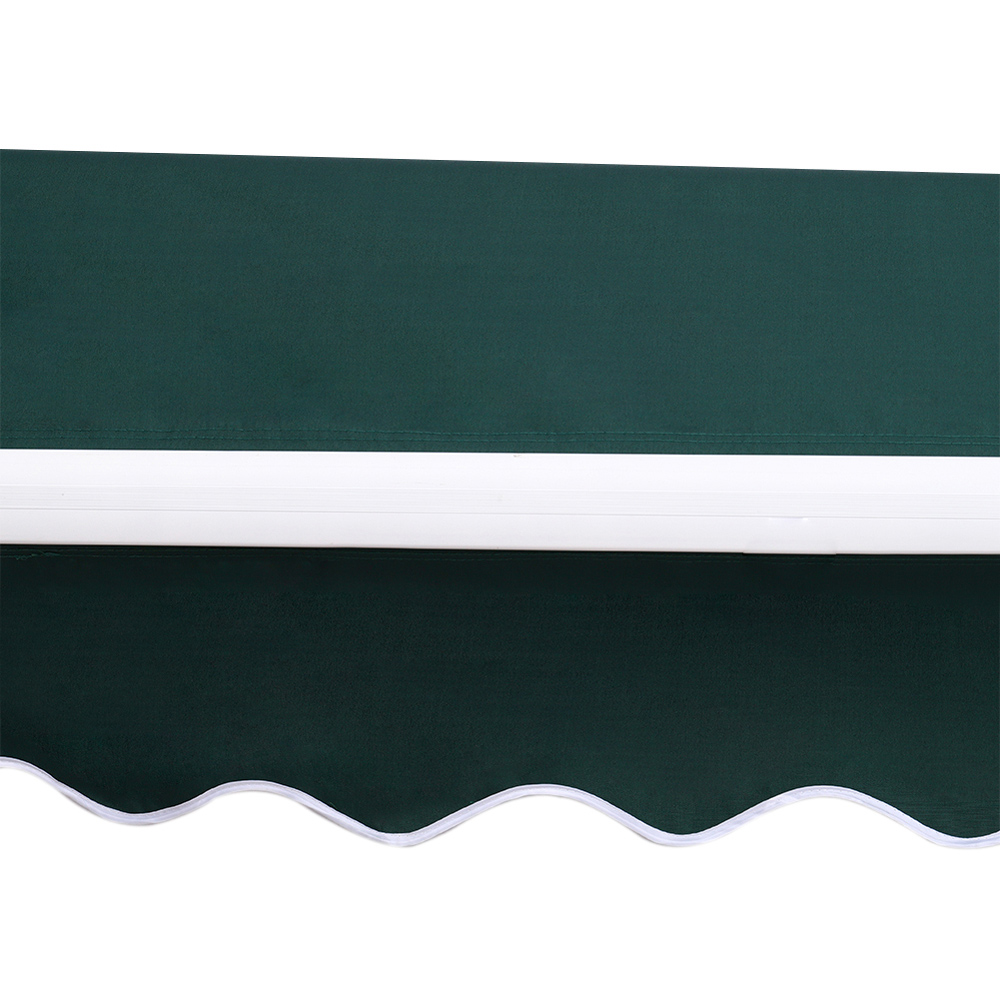 Living and Home Green Retractable Awning Manual Sunshade 2.5 x 2m Image 5
