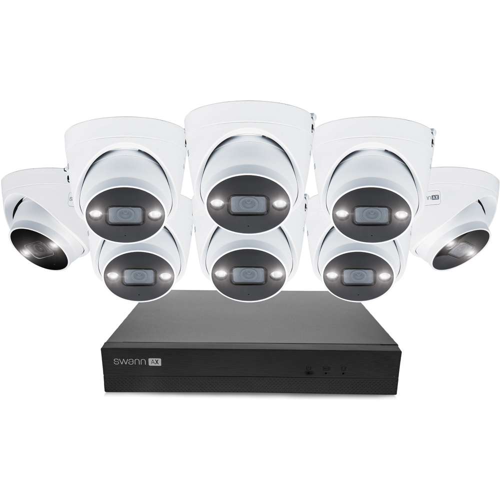 Swann AdvancedX Wired NVR CCTV 4K Dome Camera Kit with 2TB HDD Storage Image 2