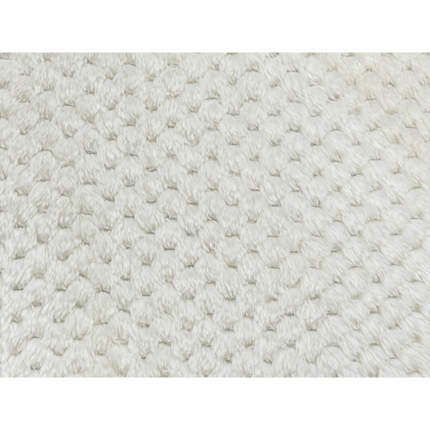 Jumbo Fleece Textured Cushion Ivory Image 2