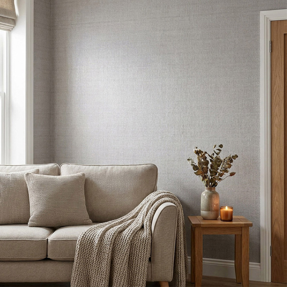 Adeline Texture Wallpaper Silver Image 1