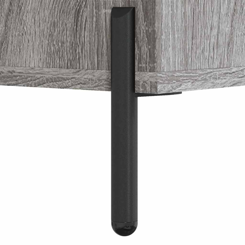 vidaXL 3 Shelf Grey Sonoma Sideboard Image 7