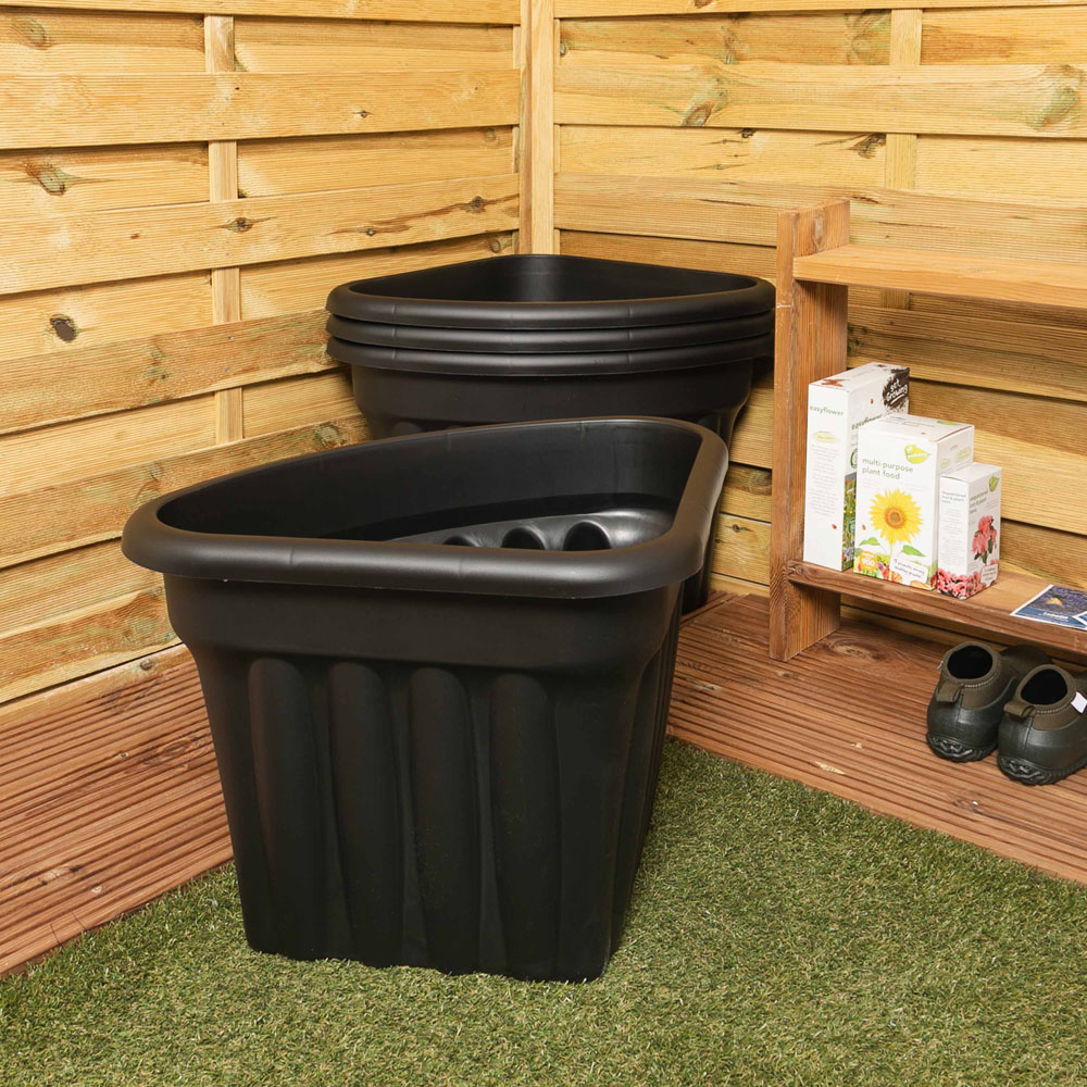 Wham Vista Slate Corner Planter 49cm 4 Pack Image 2