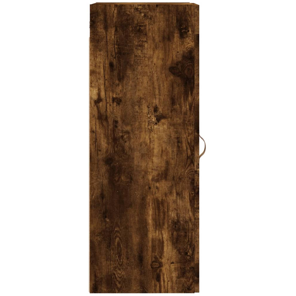 vidaXL Single Door Smoked Oak Wall Mounted Storage Cabinet Image 6