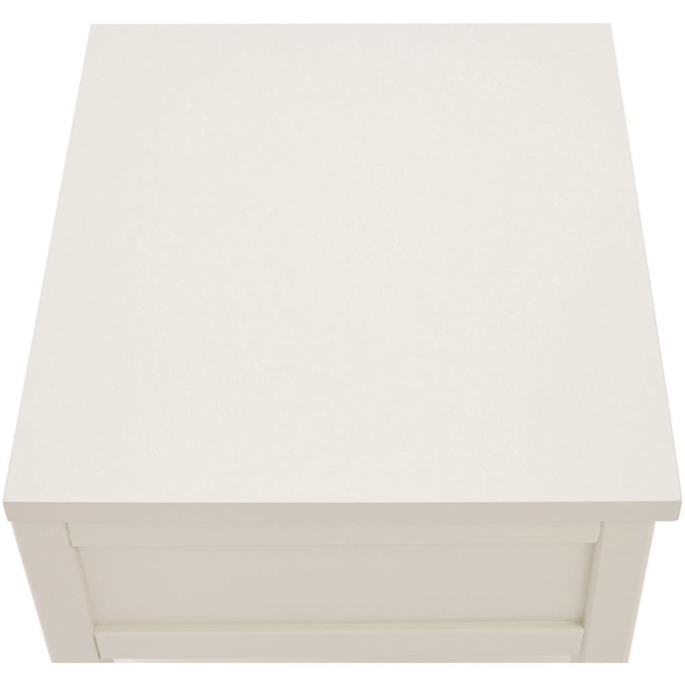 Monti Single Drawer White Bedside Table Image 6