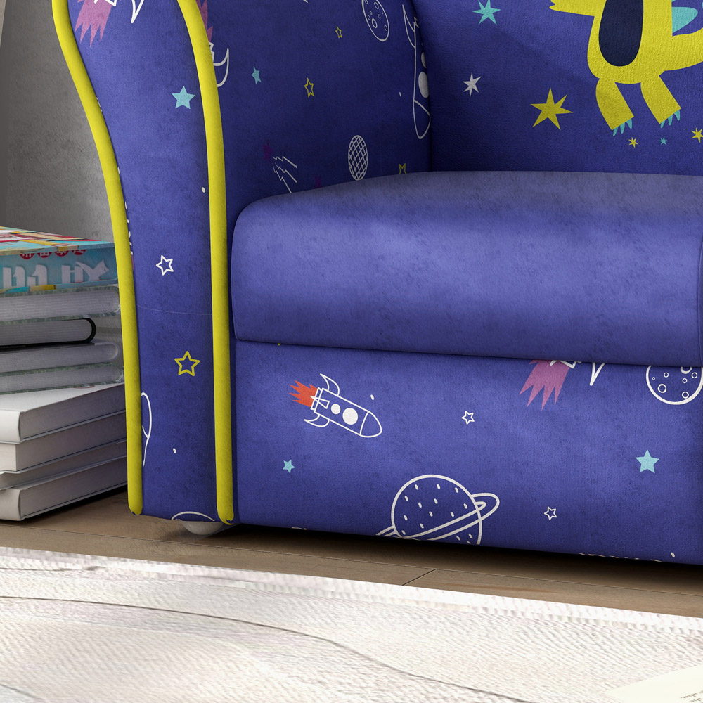 AIYAPLAY Blue Planet Dinosaur Kids Armchair Image 3