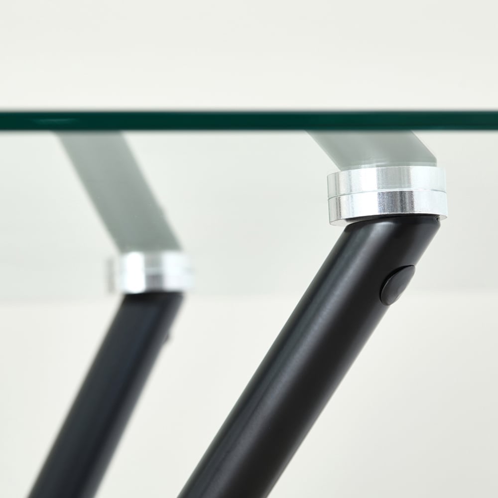 Indoor Living Miami Amelia 4 Seater Dining Set Black Image 3