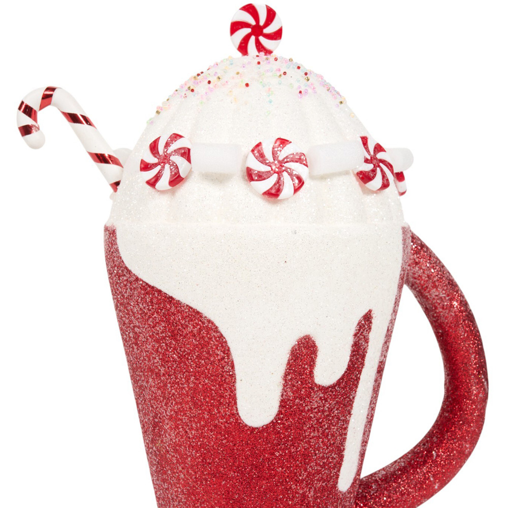 Candy Cane Milkshake OrnamentRed Image 3