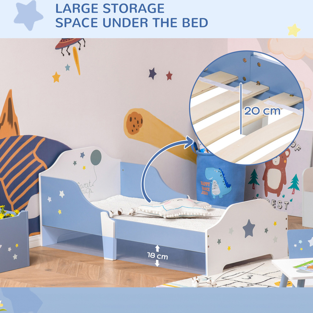 Playful Haven Single Blue Toddler Bed Image 6