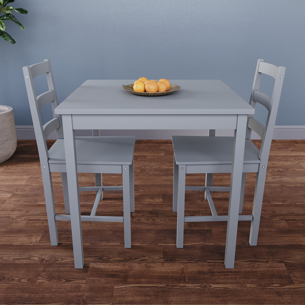 Vida Designs Yorkshire 2 Seater Dining Set Grey Image 7