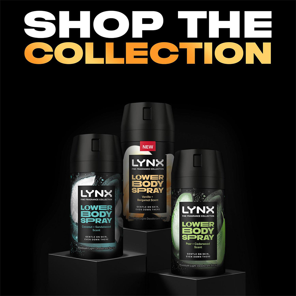 Lynx Lower Vanilla and Bergamot 72H Freshness Aluminium-Free Body Spray 100ml 6 Pack Image 6