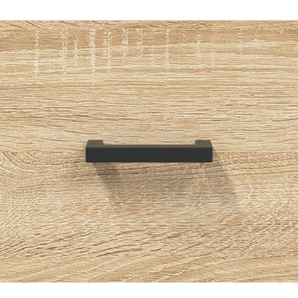 vidaXL 3 Drawer 3 Shelf Sonoma Oak TV Cabinet Image 9