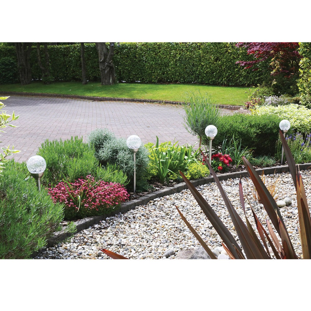 Luxform Palma LED Solar Garden Spike Light 12 Pack Image 2