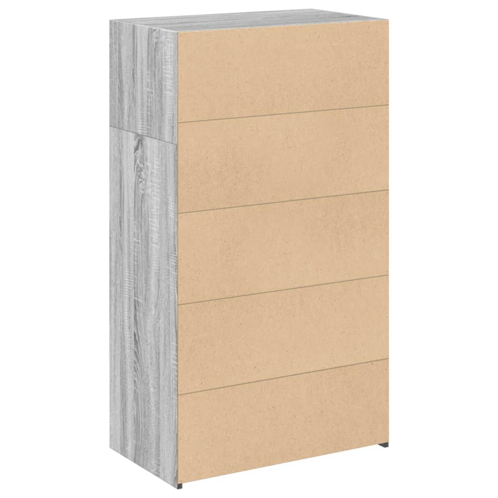 vidaXL 4 Shelf Grey Sonoma Highboard Image 6