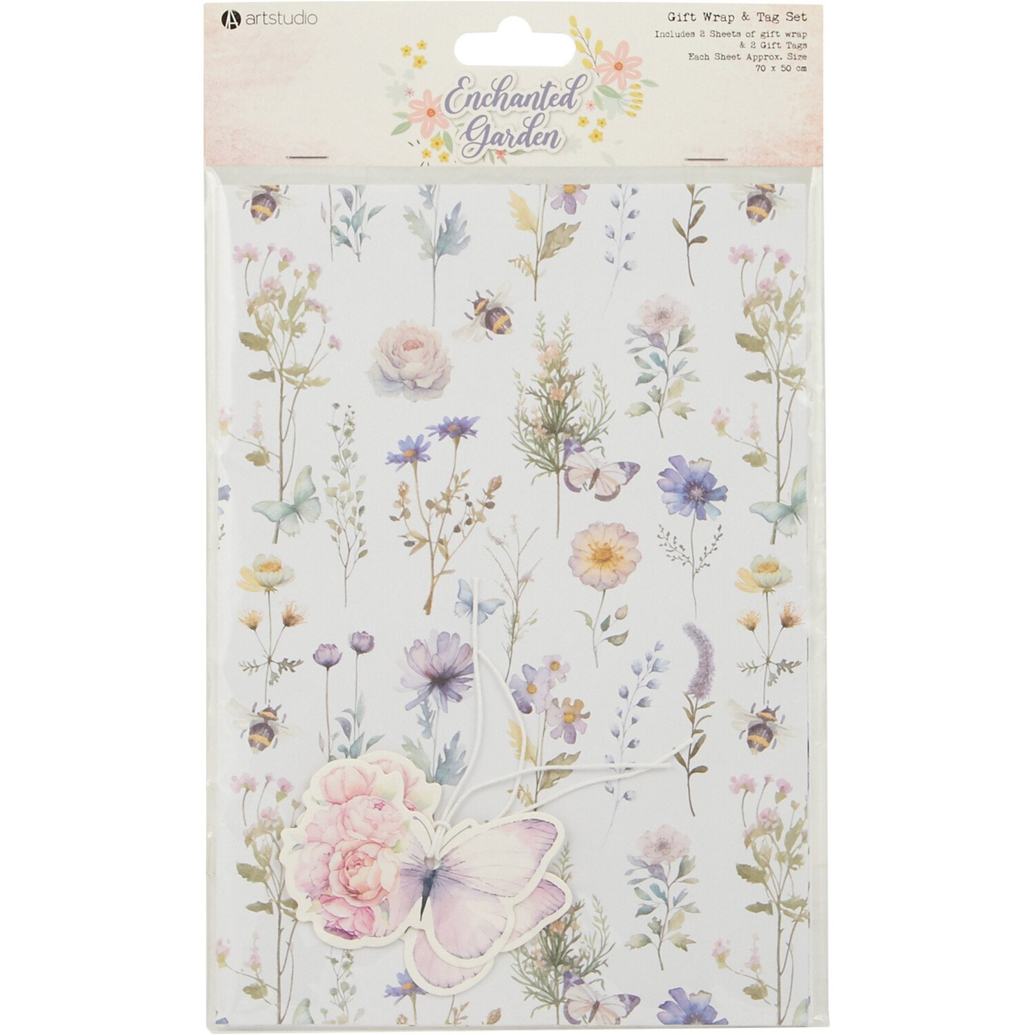 Enchanted Garden Gift Wrap and Tag Set Image 1