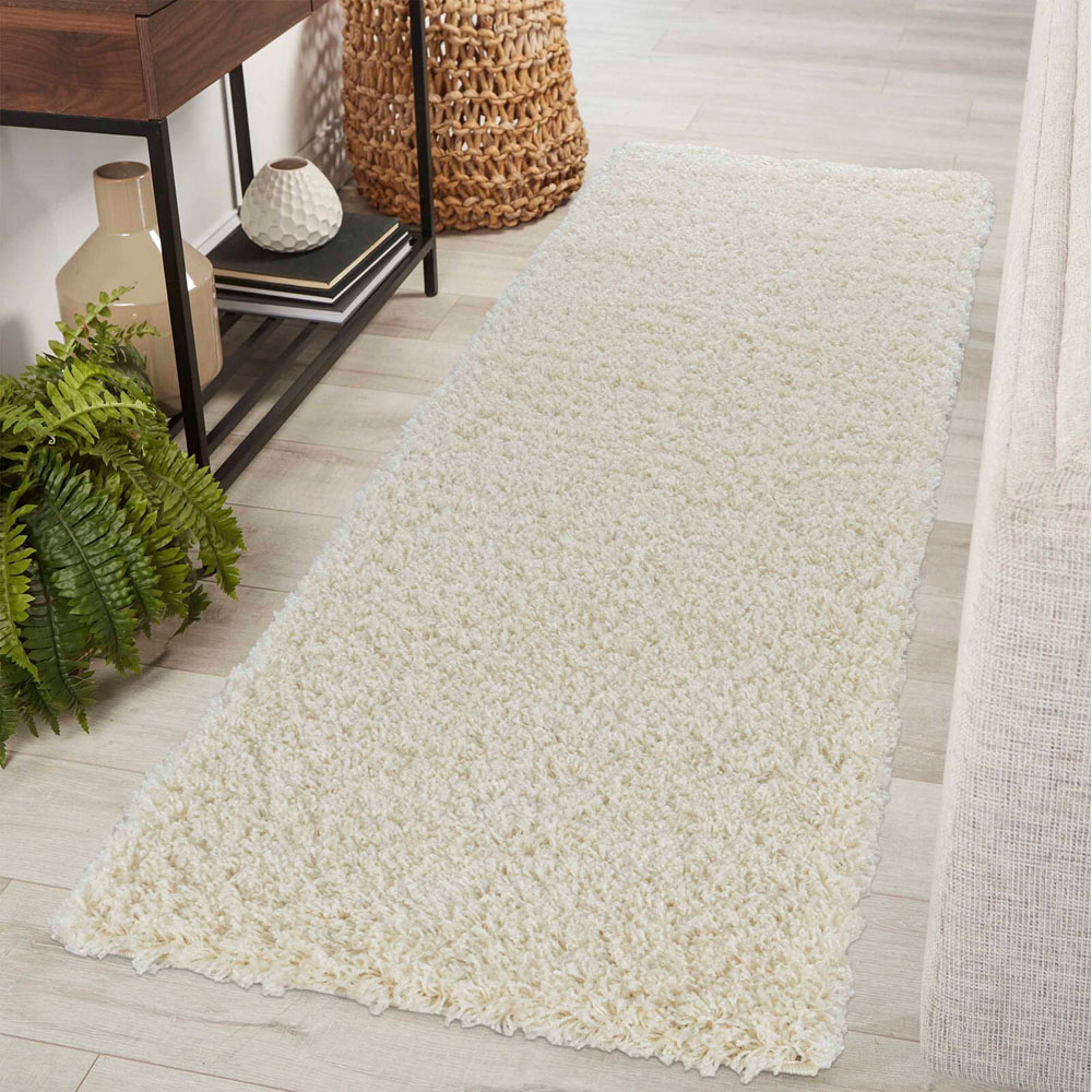 Desire Rugs Oxford Ivory Plain Shaggy Rug 200 x 290cm Image 5