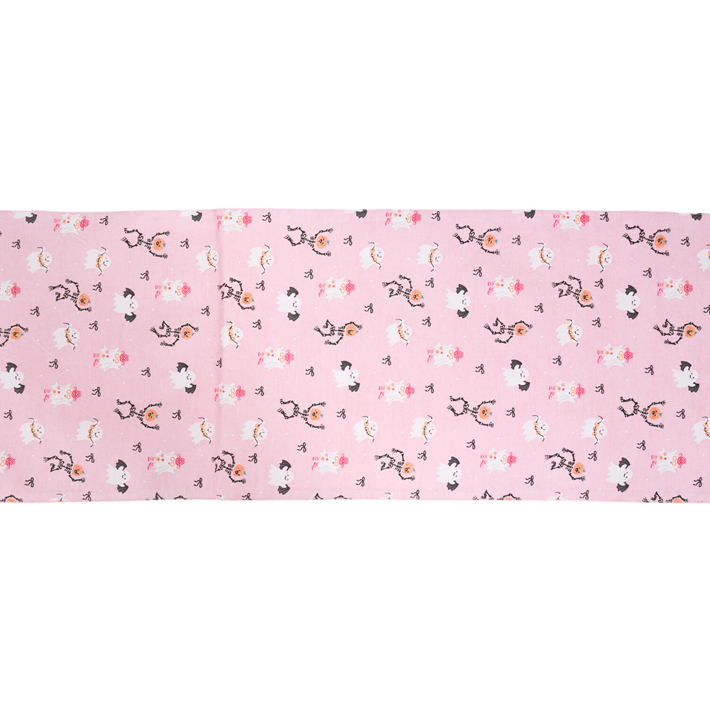 Halloween Print Table Runner Pink Image 4