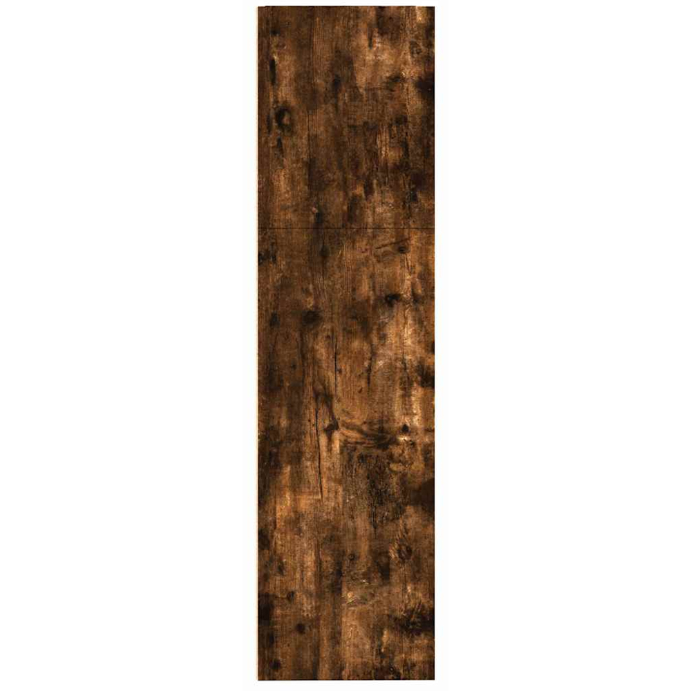 vidaXL 3 Shelf Smoked Oak Bookcase Image 5