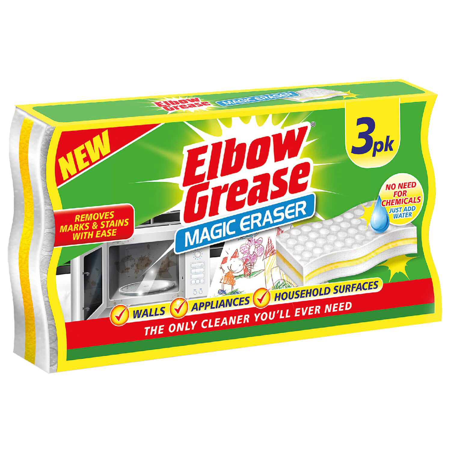 Elbow Grease Sponge Scourer 3 Pack Image