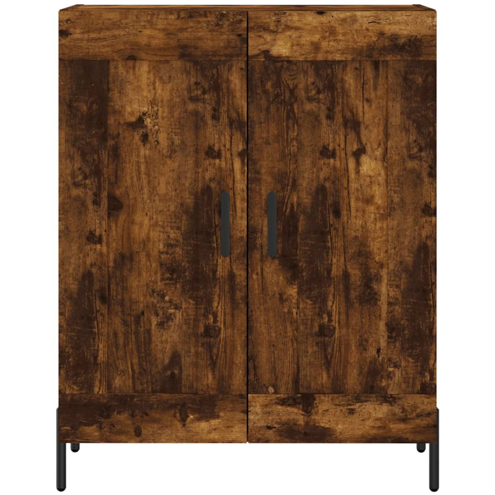 vidaXL 2 Door Smoked Oak Highboard Image 8