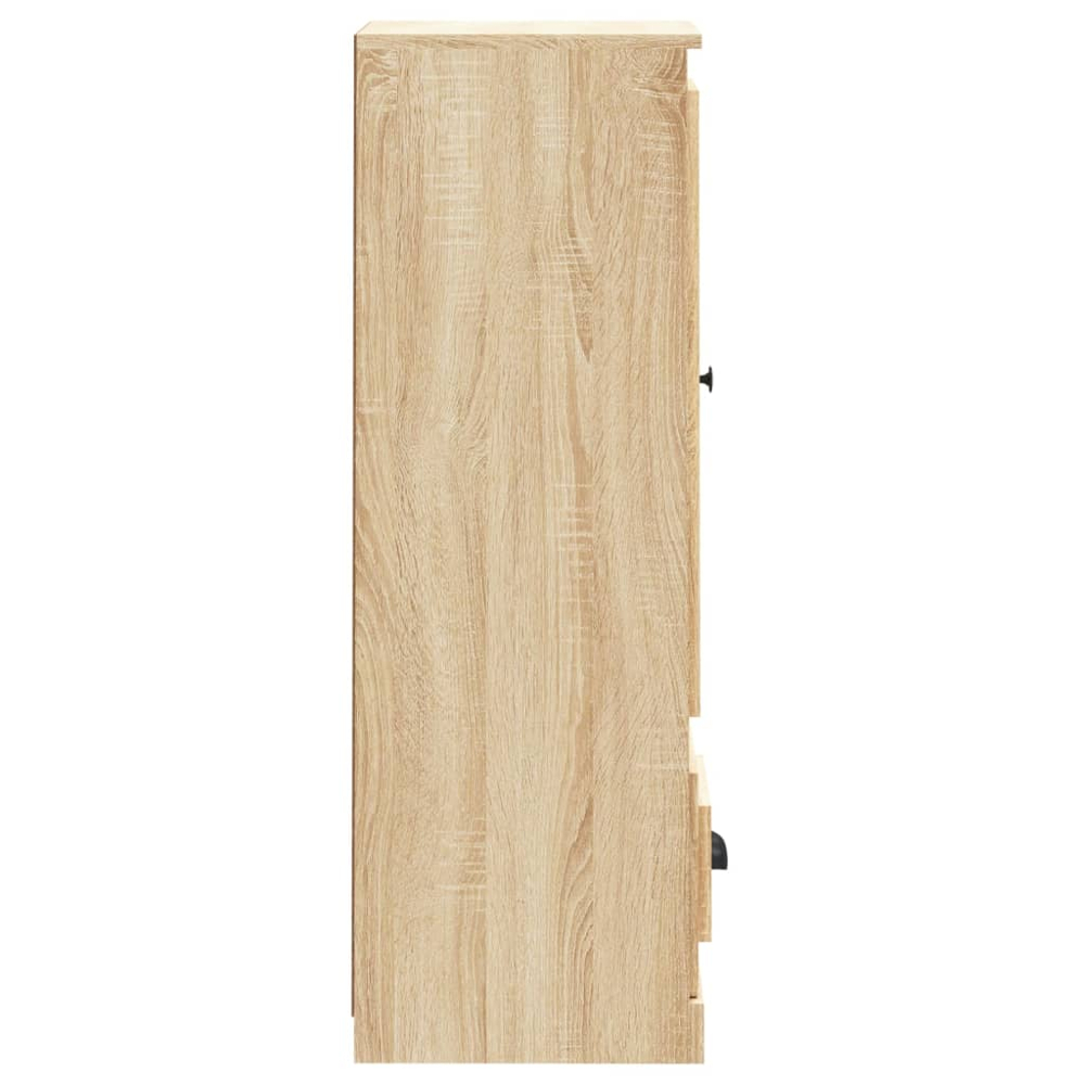vidaXL Single Door Single Drawer Sonoma Oak Highboard Image 5