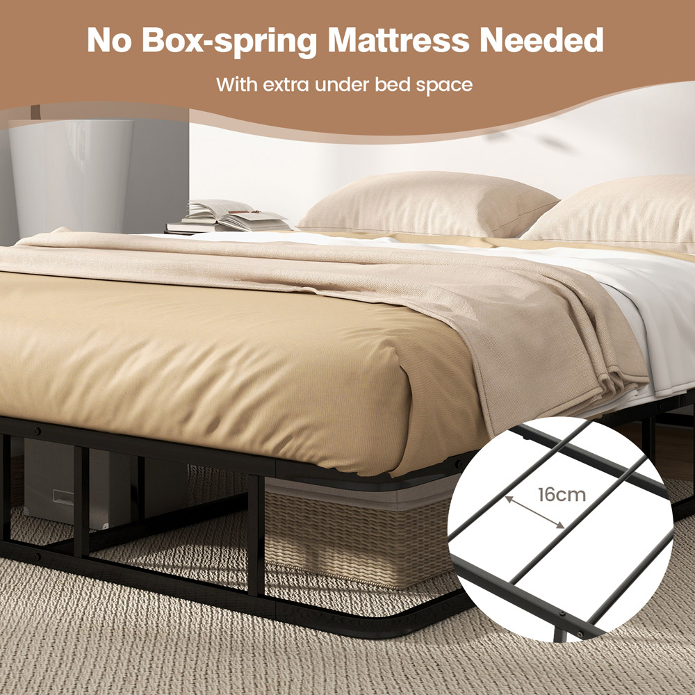 thumbnail image 2 of Uimoso Metal Bed Frame Platform – Noise-Free, Steel, Fits Twin/Full/Queen/King 2 of 2