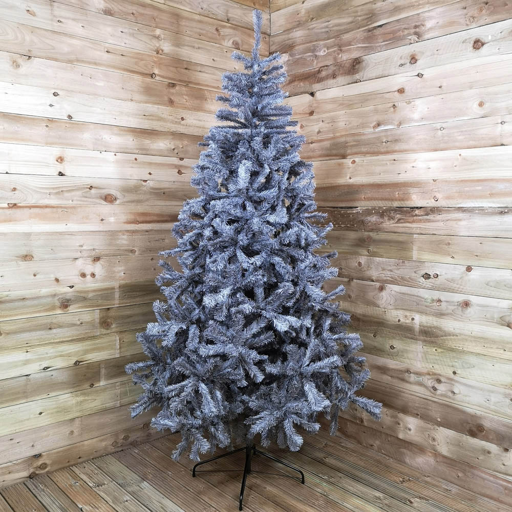 Samuel Alexander Plain Grey Colorado Spruce Wrapped Artificial Christmas Tree 8ft Image 6