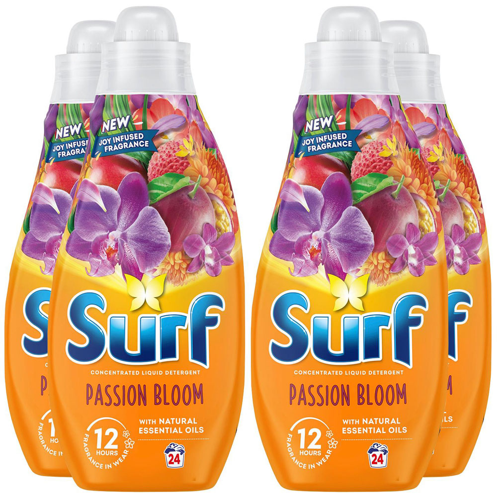 Surf Passion Bloom Laundry Detergent 24 Washes 650ml 4 Pack Image 1