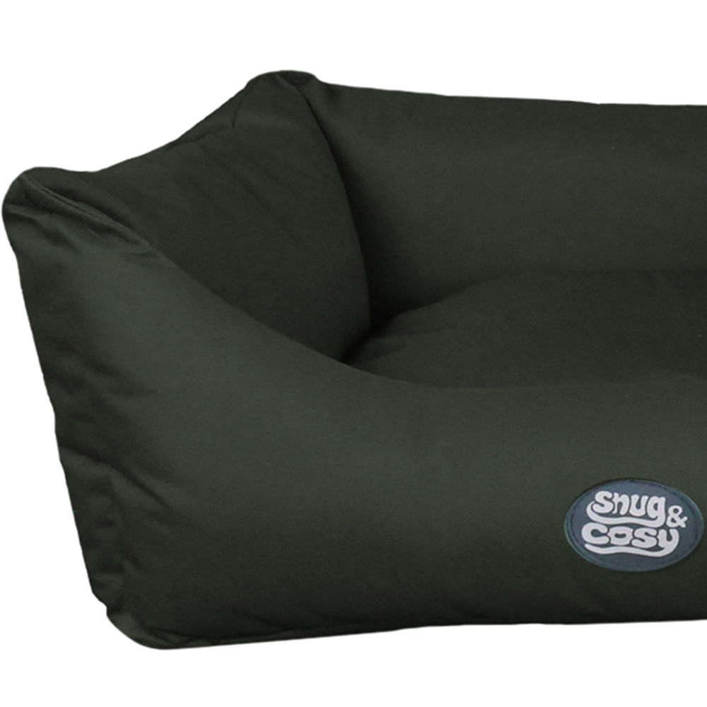 Snug & Cosy Pescara Small Rectangle Green Dog Bed Image 3
